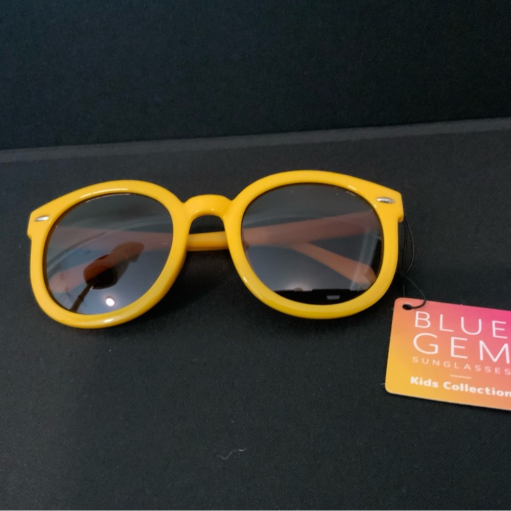 Blue Gem Kids Yellow Sunglasses